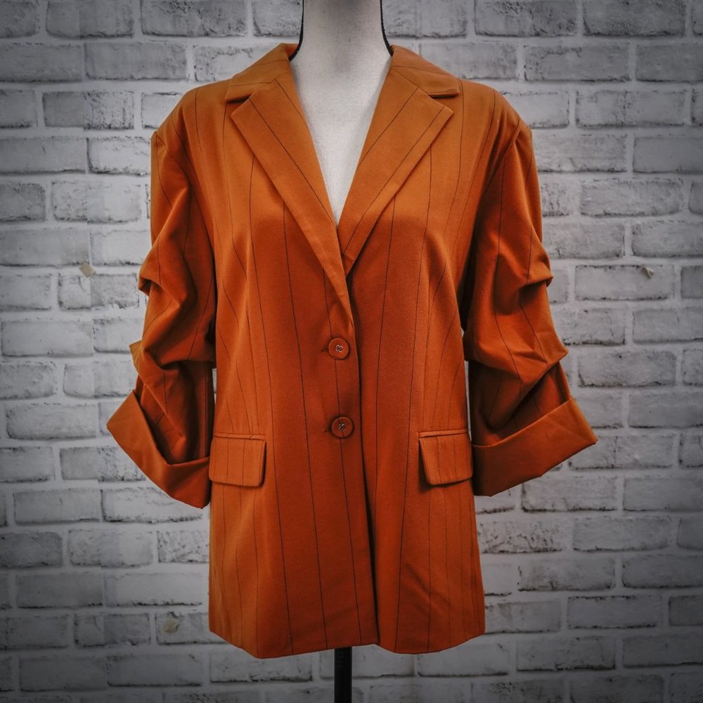 Danielle Bernstein Pinstripe Blazer, 2X